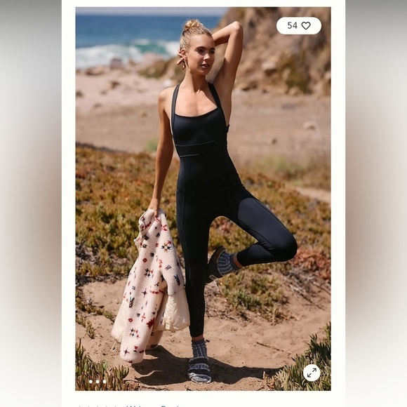 NWOT Free People Movement Back It Up Onesie - Picture 1 of 4